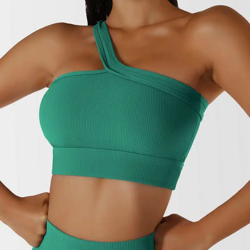 one shoulder sports bra 002-010