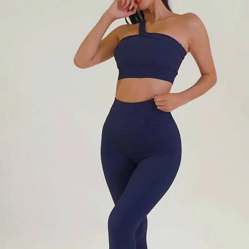 one shoulder sports bra 002-010