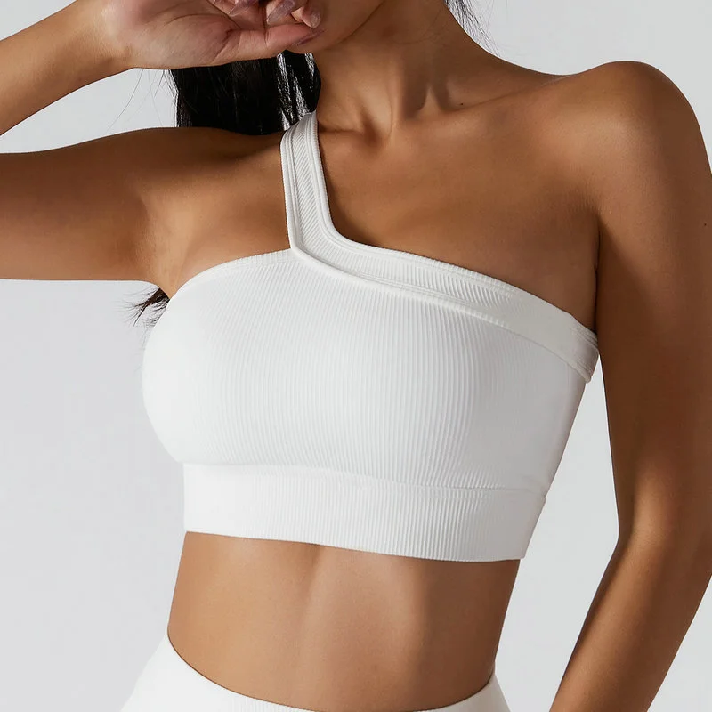 one shoulder sports bra 002-011