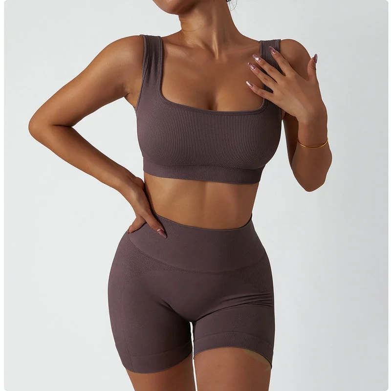 high waist gym shorts 027-007
