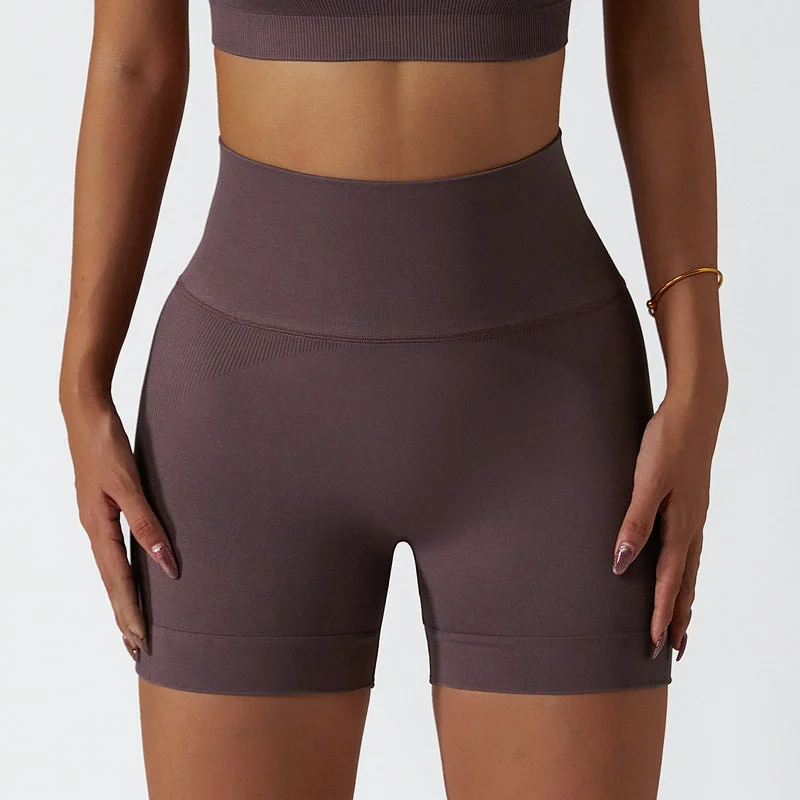 high waist gym shorts 027-011
