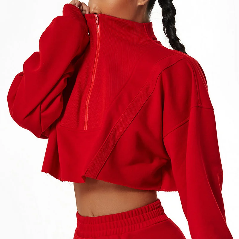 crop sweatshirt for women 059-002