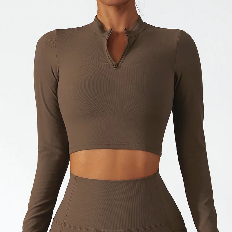long sleeve yoga shirts 060-003