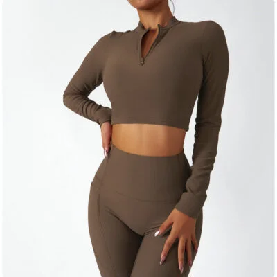long sleeve yoga shirts 060-003