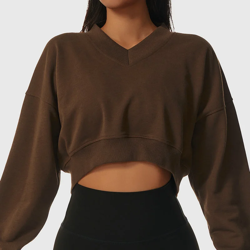v neck sweatshirt 055-004