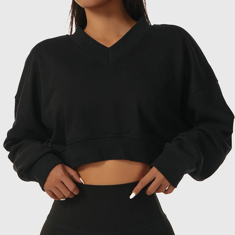 v neck sweatshirt 055-007