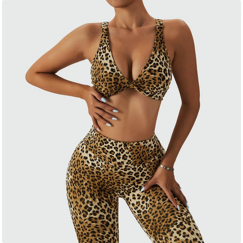 Leopard print leggings 095-003