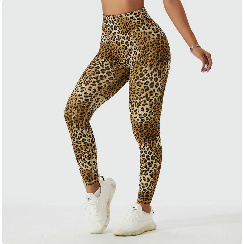 Leopard print leggings 095-008