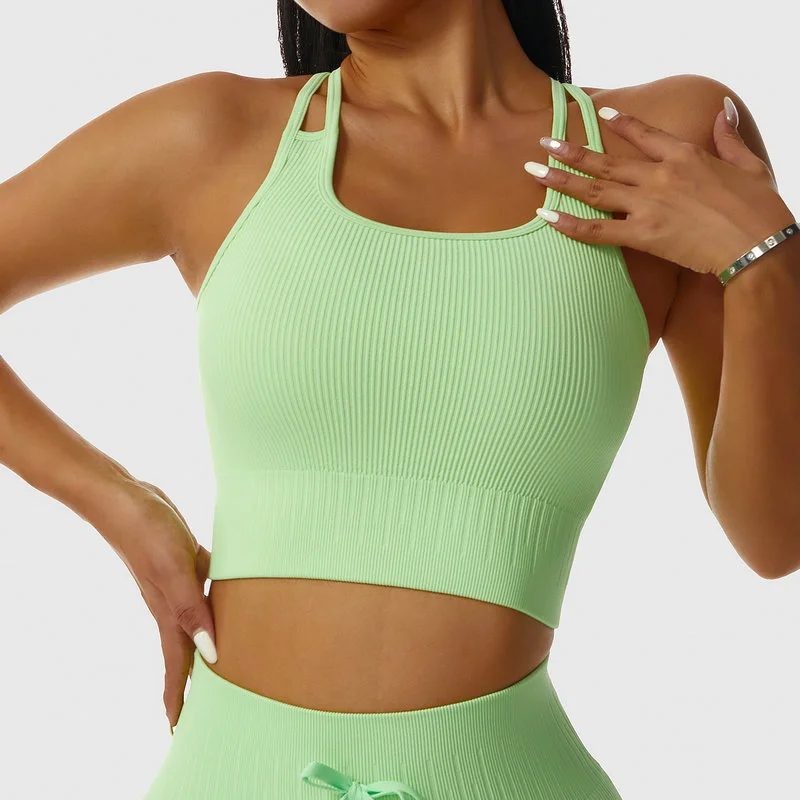 cross strap sports bra 083-012