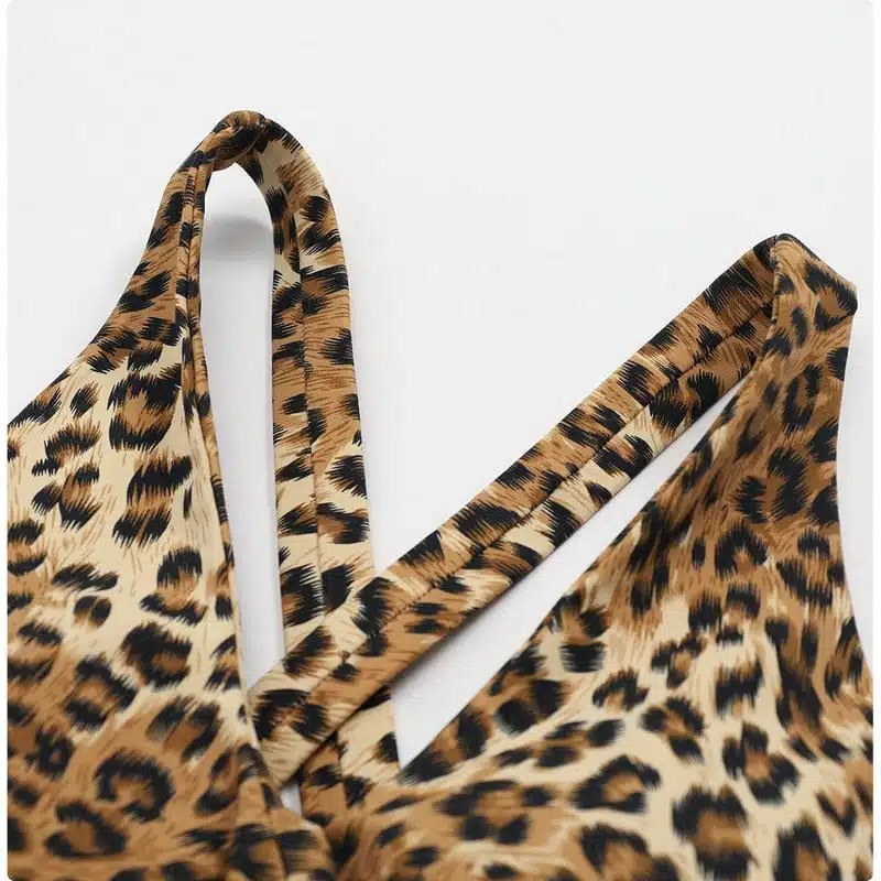 leopard print sports bra 096-003