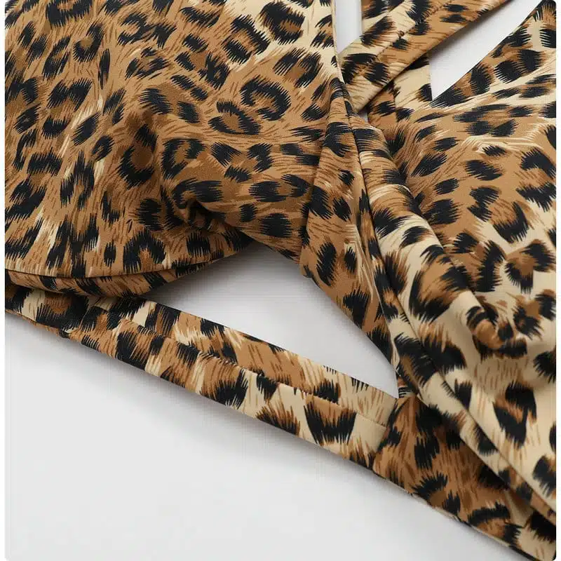 leopard print sports bra 096-005