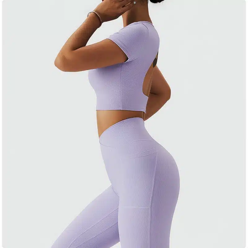 yoga tops with built in bra 080-007