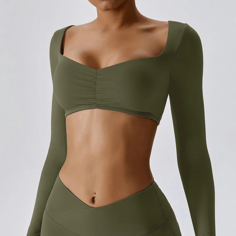 long sleeve bra top 109-006