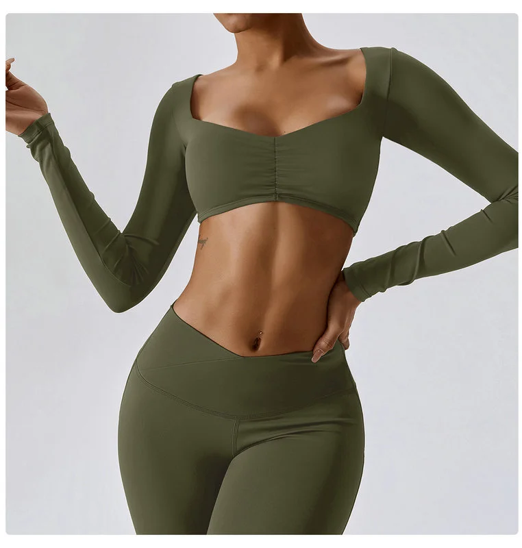 long sleeve bra top 109-009