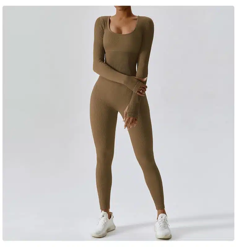 long sleeve yoga jumpsuit 118-006