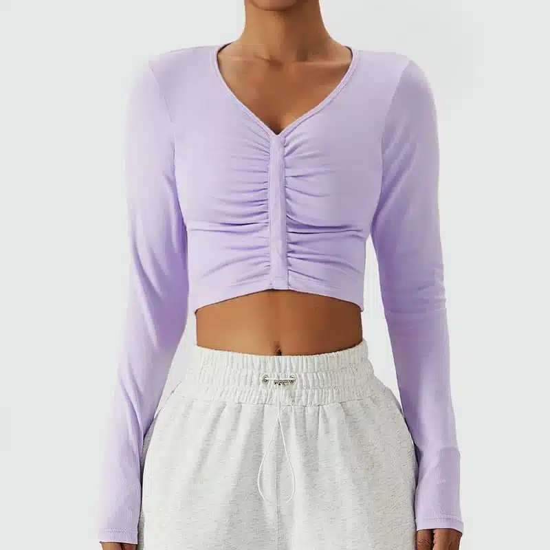 long sleeve yoga top 120-010