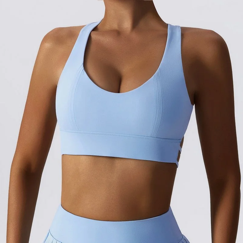 evercute cross back sports bra 142-006