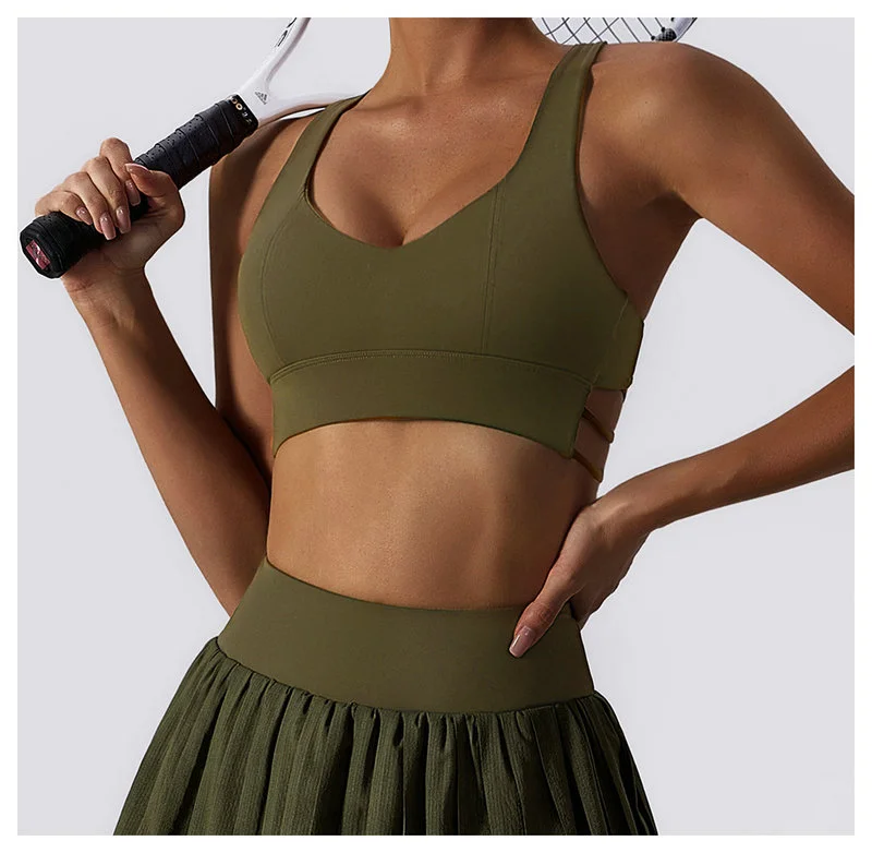 evercute cross back sports bra 142-017