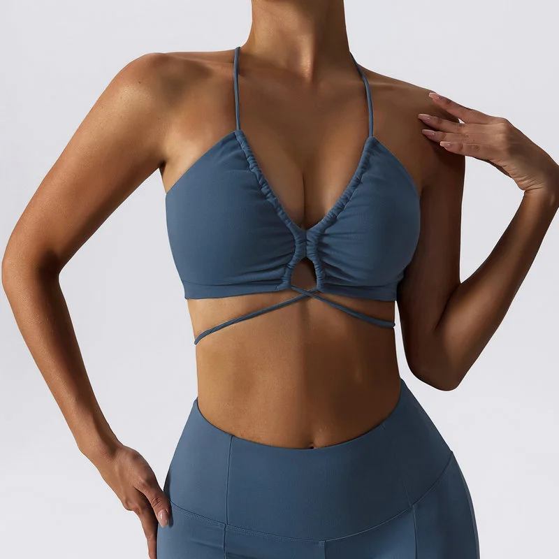v neck sports bra 152-004