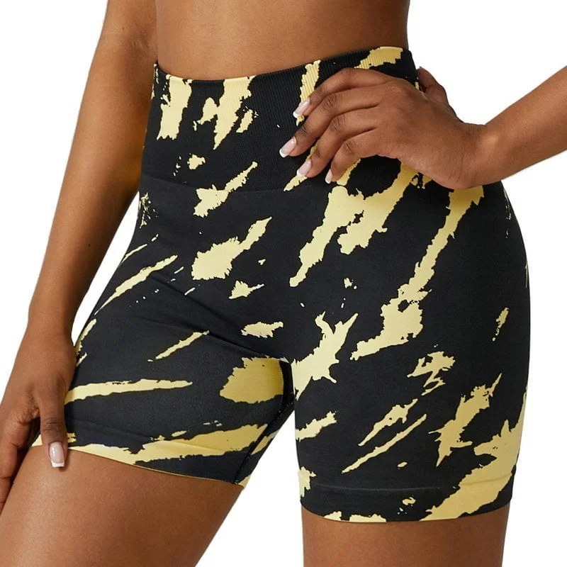 camo yoga shorts 165-011