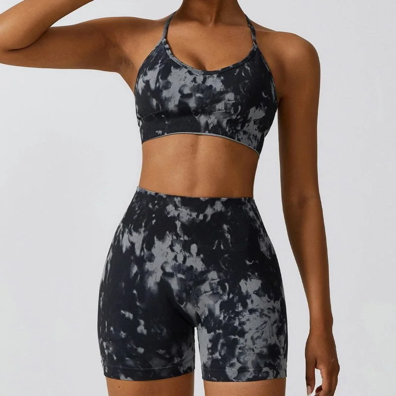 camo yoga two pieces set 159-004