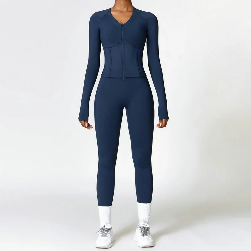 fleece lined yoga set 183-013