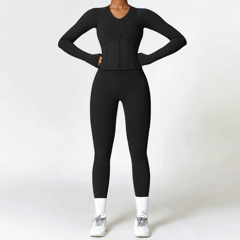fleece lined yoga set 183-019