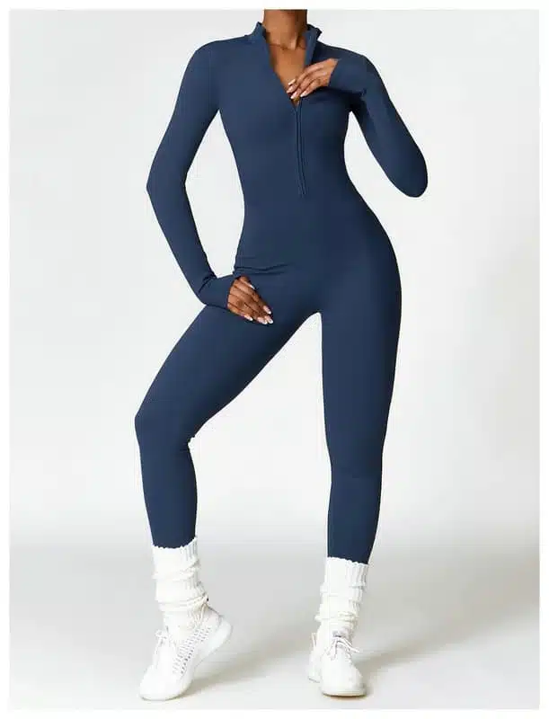 Gym Jumpsuit Long Sleeve Winter Yoga Clothes - Image 9