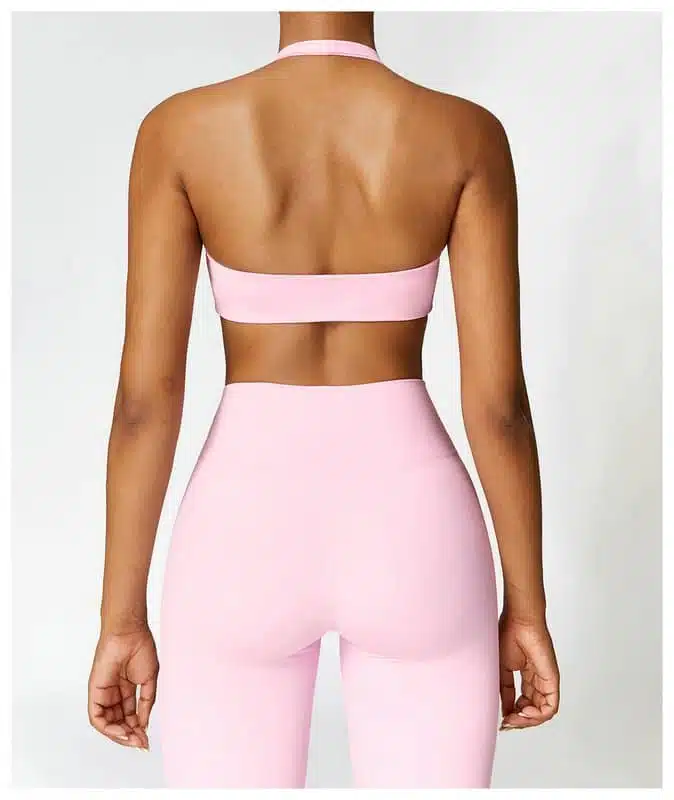 High Waisted Leggings And Sports Bra Set - Image 17