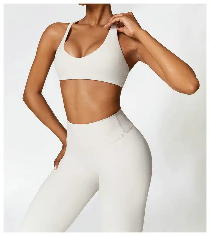 High Waisted Leggings And Sports Bra Set - Image 18