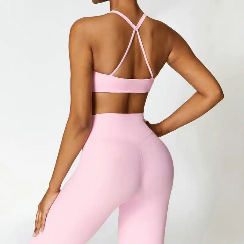 High Waisted Leggings And Sports Bra Set - Image 8