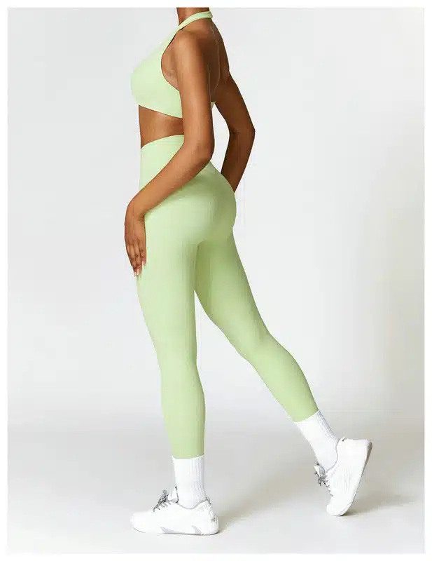 high waisted leggings and sports bra set 182-026