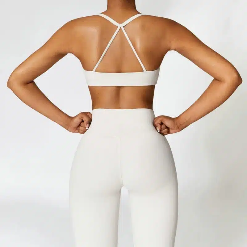 high waisted leggings and sports bra set 182-027