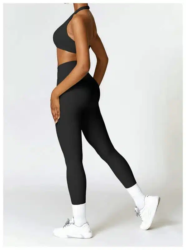 high waisted leggings and sports bra set 182-032